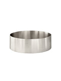 LAVELLO ROUND STEEL BATHROOM BASIN, PVD BRUSHED NICKEL
