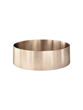 LAVELLO ROUND STEEL BATHROOM BASIN, PVD CHAMPAGNE