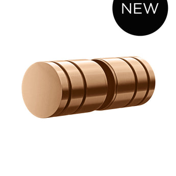 SHOWER DOOR ROUND HANDLE, LUSTRE BRONZE