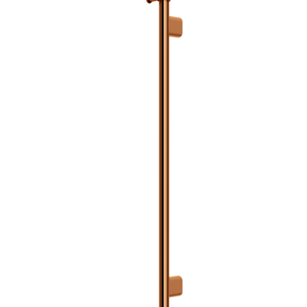 HEATED VERTICAL TOWEL RAIL, LUSTRE BRONZE
