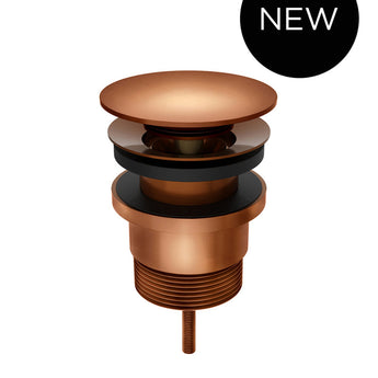 UNIVERSAL ALL-IN-ONE POP UP WASTE - BASIN & BATH, LUSTRE BRONZE