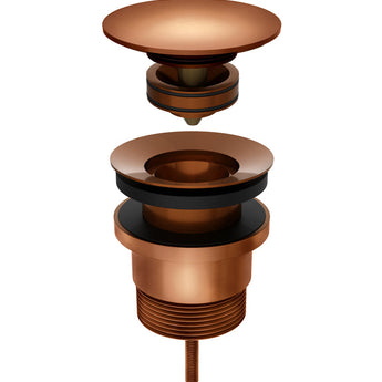 UNIVERSAL ALL-IN-ONE POP UP WASTE - BASIN & BATH, LUSTRE BRONZE