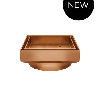 SHOWER WASTE WITH TILE INSERT, LUSTRE BRONZE