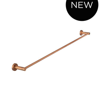 ROUND SINGLE TOWEL RAIL, LUSTRE BRONZE