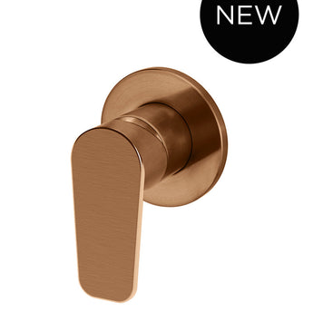 ROUND WALL MIXER PADDLE HANDLE TRIM KIT (IN-WALL BODY NOT INCLUDED) LUSTRE BRONZE