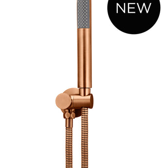 ROUND SHOWER ON BRACKET, LUSTRE BRONZE