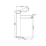 Nero Dolce Tall Basin Mixer, Chrome