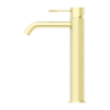 NERO OPAL TALL BASIN MIXER, BRUSHED GOLD