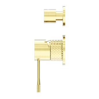 OPAL SHOWER MIXER WITH DIVERTOR SEPARATE PLATE BRUSHED GOLD
