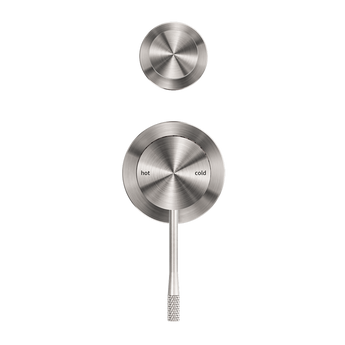 OPAL SHOWER MIXER WITH DIVERTOR SEPARATE PLATE BRUSHED NICKEL