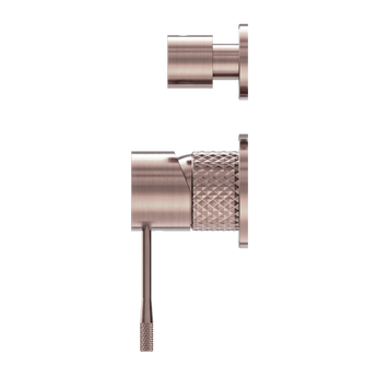 OPAL SHOWER MIXER WITH DIVERTOR SEPARATE PLATE, BRUSHED BRONZE