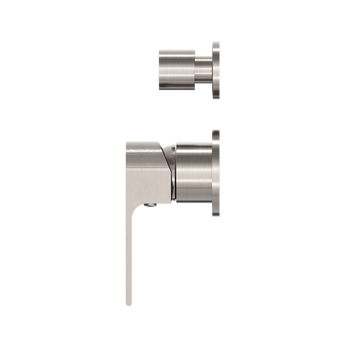 BIANCA SHOWER MIXER WITH DIVERTOR SEPARATE BACK PLATE BRUSHED NICKEL