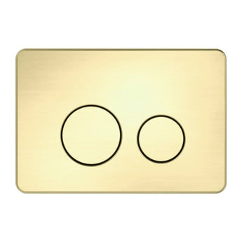 Nero | In Wall Toilet Brushed Gold Push Plate