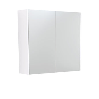 750 Mirror Cabinet with Gloss White Side Panels