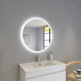 Acrylic Round LED Mirror, UL800BM-AC