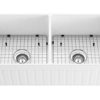 Greenwich Fireclay farmhouse double sinks, FCS828-D-GW