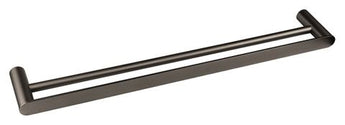 VETTO DOUBLE TOWEL RAIL 600MM, GUN METAL