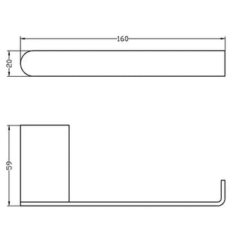 ZEVIO TOWEL BAR CHROME