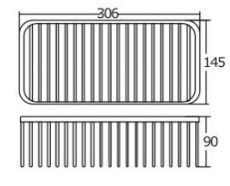 Rando Rectangular Basket 306x145x90mm