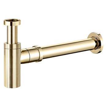 BOTTLE TRAP ROUND BRUSHED GOLD 32/40MM WASTE, 40MM CONNECTION