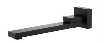 Taran Swivel Square Bath Spout, Black