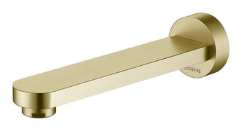 Vetto Gold Bath Spout, Brushed Gold