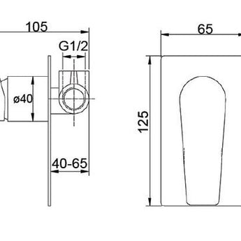 ZEVIO SHOWER MIXER, BRUSHED GOLD