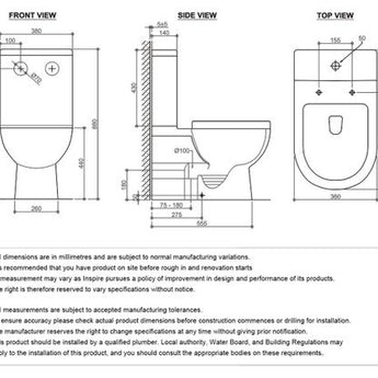 BELLA RIMLESS TOILET SUITE