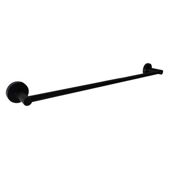 RONDO SINGLE TOWEL RAIL 600 BLACK