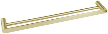 VETTO DOUBLE TOWEL RAIL 600MM BRUSHED GOLD