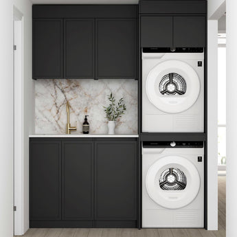 HAMPSHIRE BLACK LAUNDRY KIT 1715X600X2100