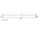 TARRAN CEILING SHOWER ARM 300MM, BRUSH NICKEL