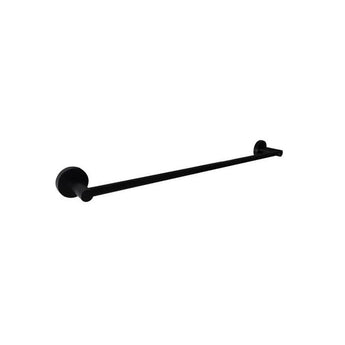 Rondo Single Towel Rail 600mm, Matte Black
