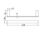 Vetto Hand Towel Rail - Chrome