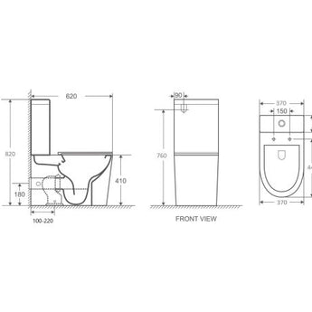 London Back-to-Wall Toilet Suite