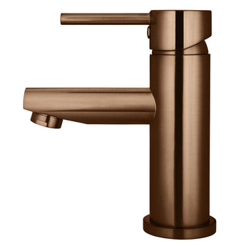 ROUND BASIN MIXER, LUSTRE BRONZE