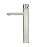 Round Pinless Tall Basin Mixer, Brushed Nickel