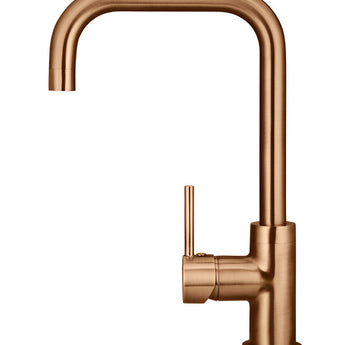 ROUND KITCHEN MIXER TAP. LUSTRE BRONZE