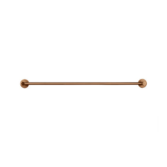 ROUND DOUBLE TOWEL RAIL 600MM, LUSTRE BRONZE