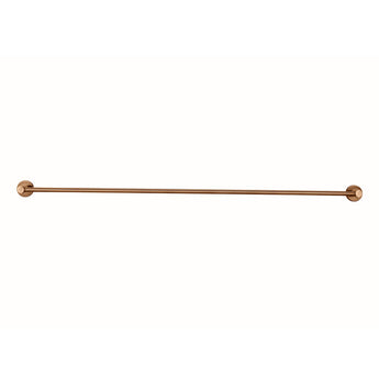ROUND SINGLE TOWEL RAIL, LUSTRE BRONZE