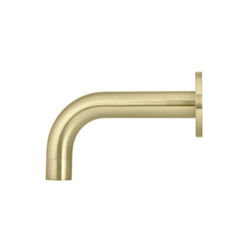 Universal Round Curved Spout 130mm - Brushed Gold