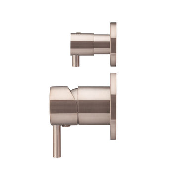Meir Round Diverter Mixer Champagne