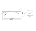 Zevio Bath Spout - Brushed Gold
