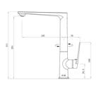 ZEVIO SINK MIXER, GUN METAL