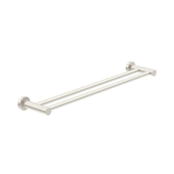 CLASSIC DOUBLE TOWEL RAIL 600 BRUSHED NICKEL