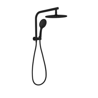 MECCA 2 IN 1 TWIN SHOWER MATTE BLACK