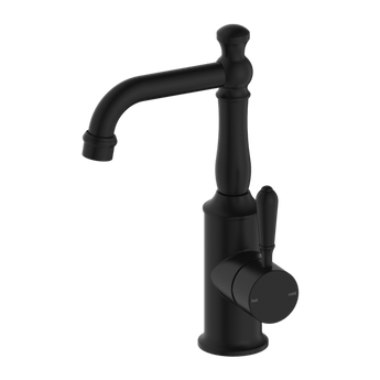 YORK BASIN MIXER WITH METAL LEVER MATTE BLACK