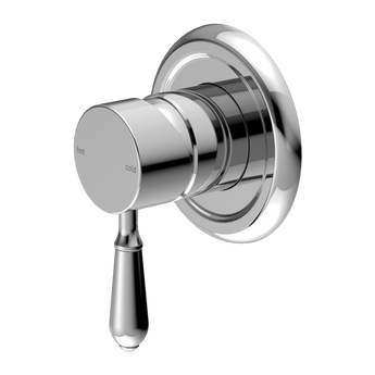 YORK SHOWER MIXER WITH METAL LEVER CHROME