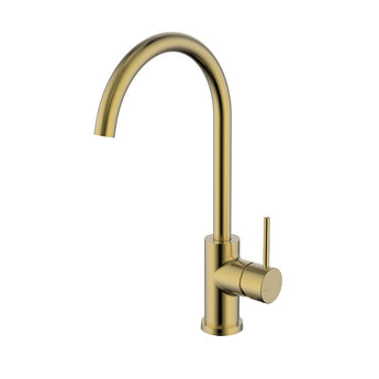 Ikon Hali Brushed Gold Kitchen Mixer