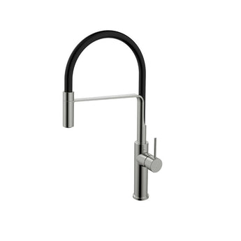 Ikon Hali Brushed Nickel Multi-Function Kitchen Mixer